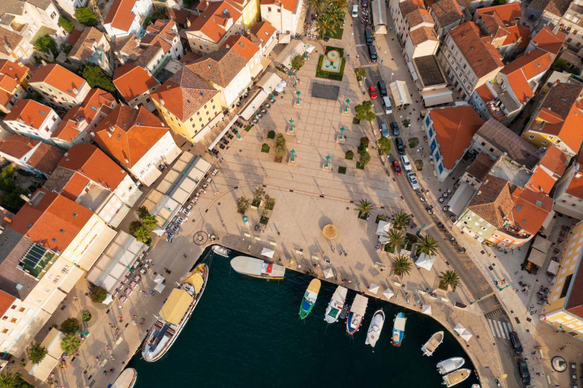 Aerial,View,Of,Mali,Losinj,Town,On,Losinj,Island,,The